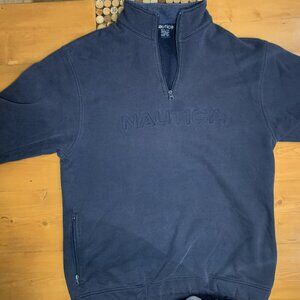 Nautica quarter-zip oversize XL men navy blue